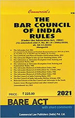Bar Council Of India Rules 1975 Under The Advocates Act 1961 By Bare act
