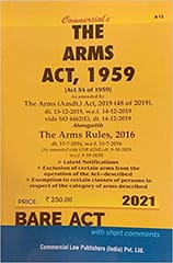 Arms Act 1959 Alongwith Rules 2016 By Bare act