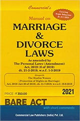 Manual On Marriage & Divorce Law By Bare act