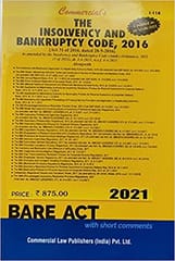 Insolvency & Bankruptcy Code 2016 With Rules & Regulations (As Amended By Finance Act 2020) By Bare act