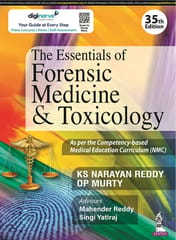 The Essentials of Forensic Medicine & Toxicology 35th Edition 2022 by Dr K.S. Narayan Reddy