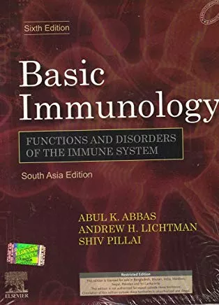 Basic Immunology 6th South Asia Edition 2019,Abul K. Abbas MBBS
