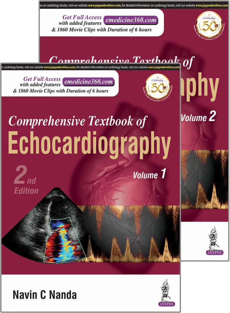 Comprehensive Textbook of  ECHOCARDIOGRAPHY 2nd Edition (2 Volumes) 2020 By Navin C Nanda