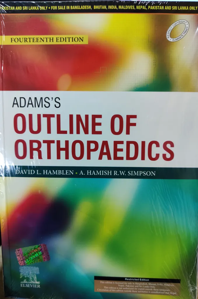 Adam's Outline Of Orthopaedics 14th Edition 2020 By David L. Hamblen