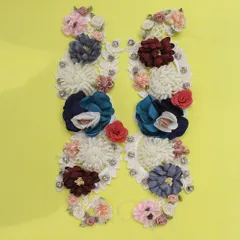 Florals stacked rich patch