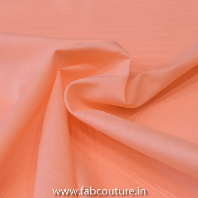 Peach Cotton Cambric fabric