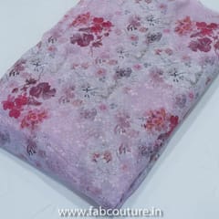 Floral Cotton Embroidery Print(2.4 mtr cut piece)