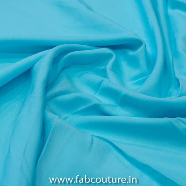 Firozi Color Butter Silk fabric