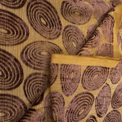 Brown Velvet Brasso Georgette fabric