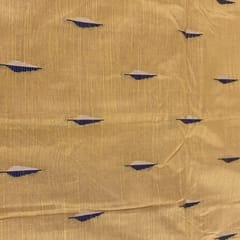Yellow Colour Chanderi Dobby Leaf Booti fabric
