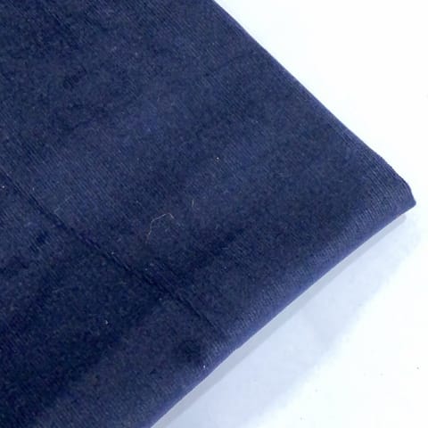 Navy Blue Colour Corduroy Lycra fabric