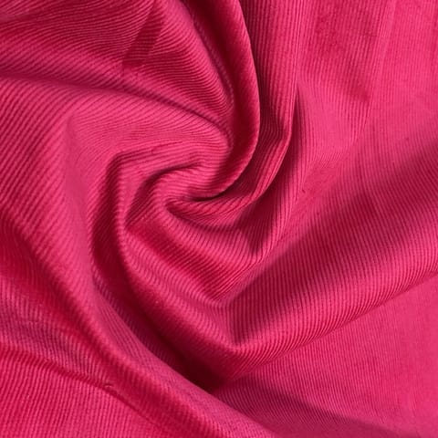 Magenta Colour Corduroy Lycra fabric