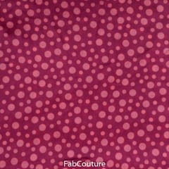 Maroon Colour Chiffon Digital Printed Fabric