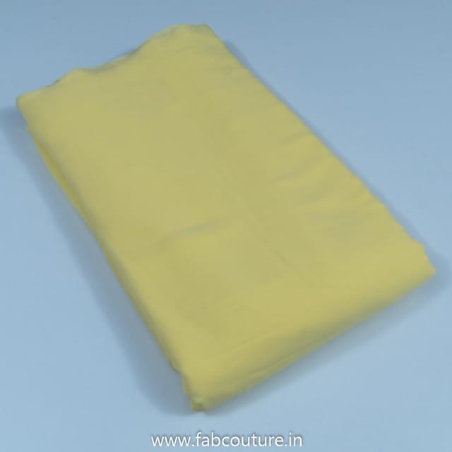 Yellow Color Poly Georgette fabric
