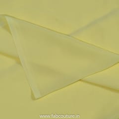 Yellow Color Poly Georgette fabric