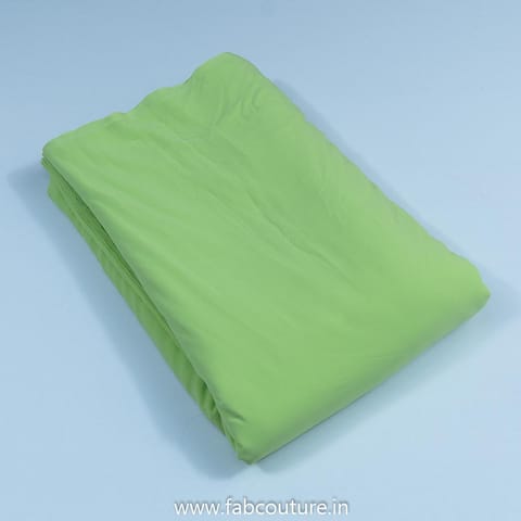 Lime Green Color Poly Georgette