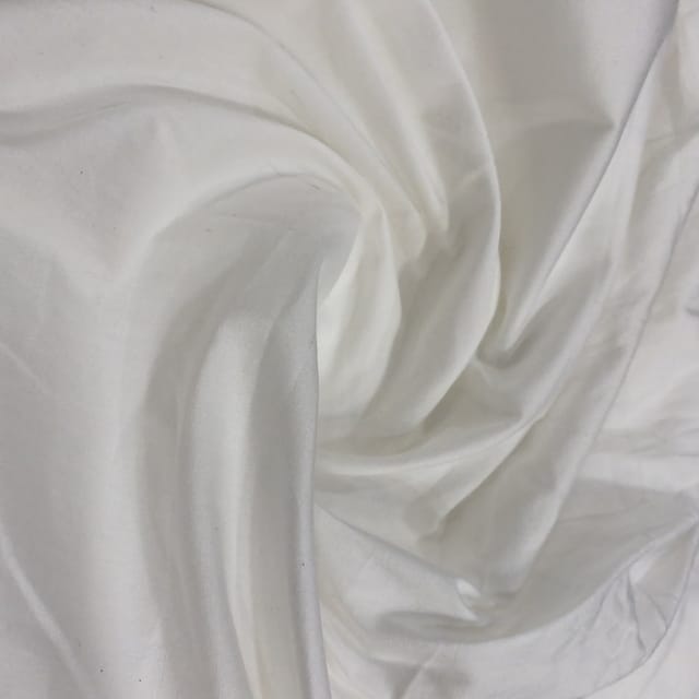 White Cambric Cotton Lycra fabric