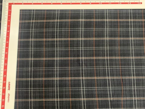 Black and White Yarn Dyed Cotton Check Fabric