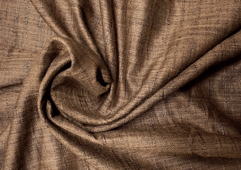 Brown Colour Solid Self Cotton