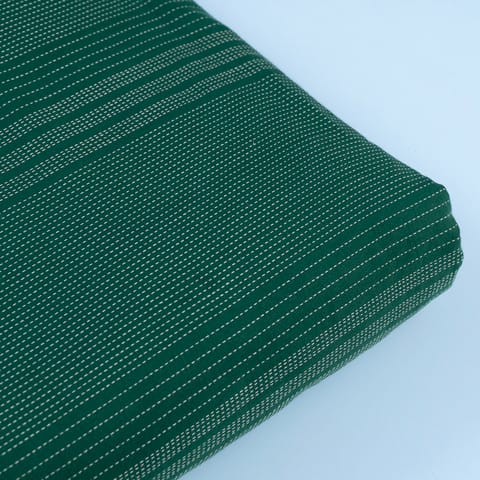 Bottel Green Rayon Kantha Dobby Strips