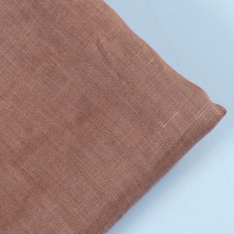 Light Brown Pure Linen 44 Lea fabric