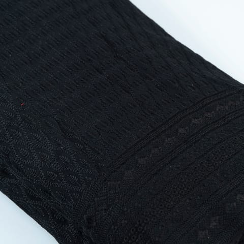 Black color Big width Rayon chikan fabric