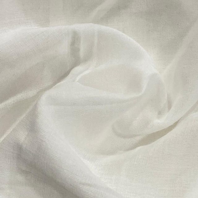 White Dyeable Cotton Voile fabric