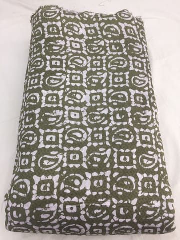 Elegant Batik Printed Fabric on Viscose based Chanderi
