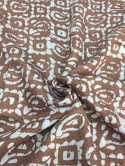 Elegant Batik Print on Viscose based Chanderi