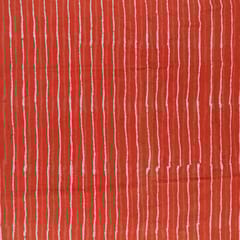 Orange Color Cotton Cambric Batik Printed Fabric