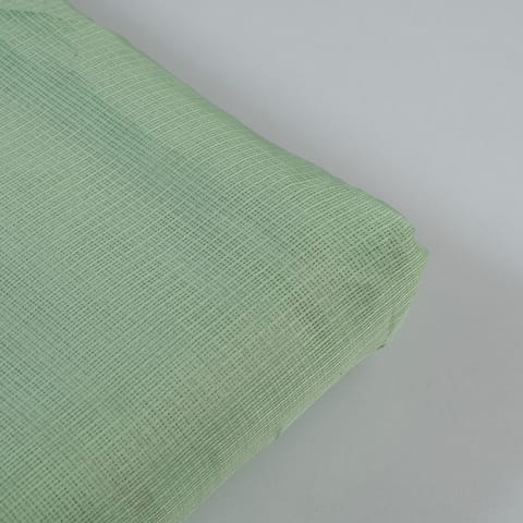 Mint Green Color Cotton Doria Checks fabric