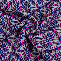 PURPLE JACQUARD fabric