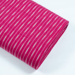 PINK WITH  WHITE STRIPES fabric