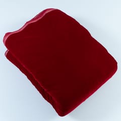 Maroon Micro Velvet fabric