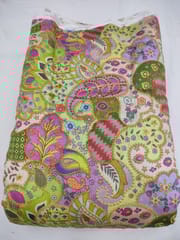 Coding Embroidery along with Placement Print on Phantom Silk fabric