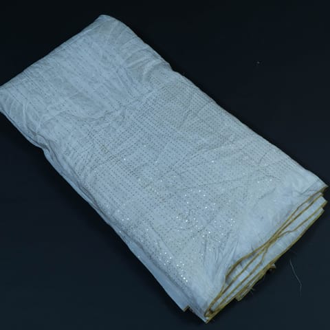 White Dyeable Upada Embroidery (70Cm piece)