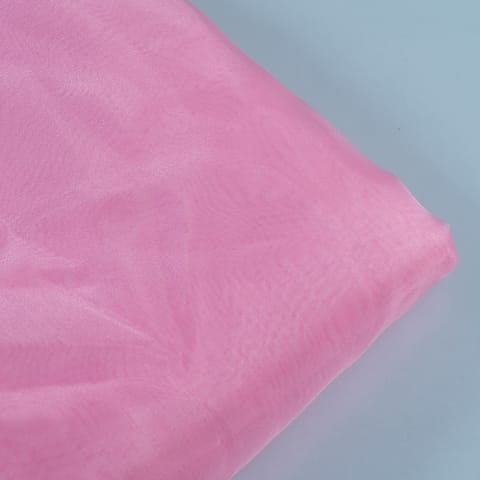 Light Pink Color Poly Organza fabric
