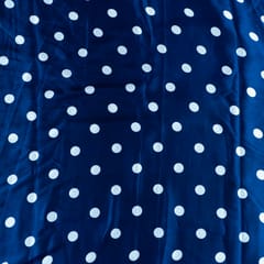 Blue Color Zara Satin Print Set