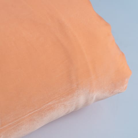 Peach Color Velvet fabric