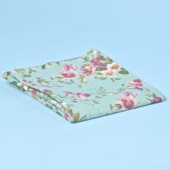 Rama Green Color Cotton Cambric Printed Fabric