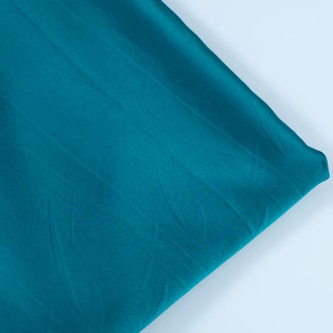 Teal Blue Color Milano Satin fabric