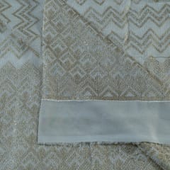 Dyeable Georgette Thread and Sequins Embroidered Fabric