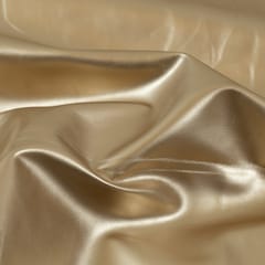 Gold Color Faux Leather Lycra fabric
