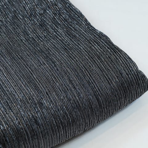 Black Color Jersey Lycra Shimmer Fabric