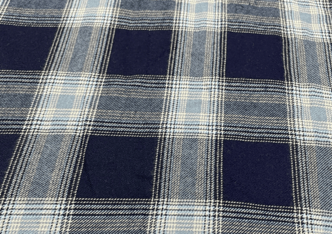 Cotton Flannel Checks Blue