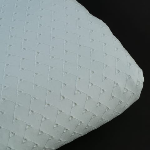 White Color Dyeable Cotton Chikan Embroidered Fabric