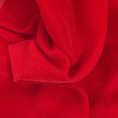 Bright Red Micro Velour fabric