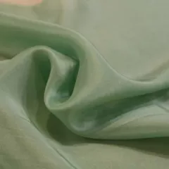 Pastel Green Plain Upada Silk fabric