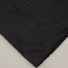 Black Raw Silk fabric