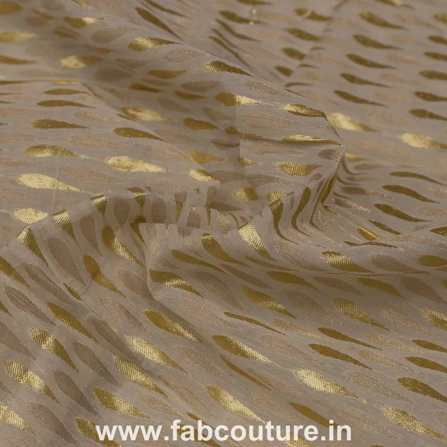 Zari Resham Booti Jacquard fabric